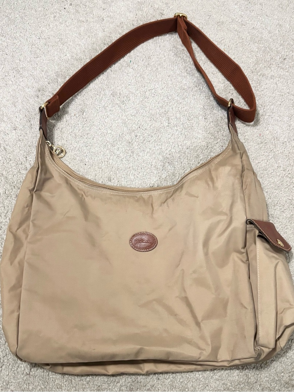 Longchamp Le Pilage Hobo Crossbody Tote Bag Purse